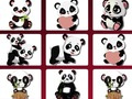 Leikur Sætur Panda Memory Challenge  á netinu