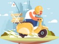 Leikur City Scooter Rides Jigsaw á netinu
