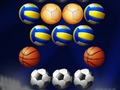 Leikur Bubble Shooter Golden Football á netinu
