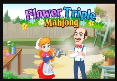 Leikur Blóm þrefaldur Mahjong  á netinu
