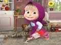 Leikur Masha og Bear Cleaning Game á netinu
