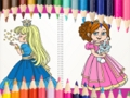 Leikur Falleg prinsessa litabók  á netinu