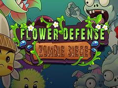Leikur Blómavörn Zombie Siege á netinu