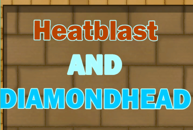 Leikur Heatblast og demantshaus  á netinu