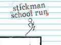 Leikur Stickman skólahlaup  á netinu