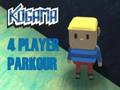 Leikur Kogama 4 spilara Parkour  á netinu