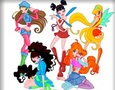 Leikur Winx Club litarefni  á netinu