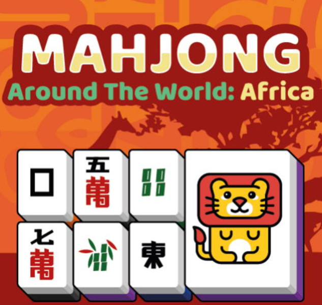 Leikur Mahjong Um allan heim Afríku  á netinu