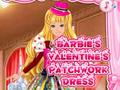 Leikur Barbie's Valentine's Paterwork kjóll á netinu