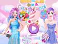 Leikur Barbie og Elsa í Candyland  á netinu
