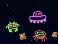 Leikur Neon Invaders á netinu