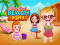 Leikur Baby Hazel Beach Party á netinu