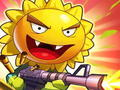 Leikur Zombies Gun War of Plants Evolution á netinu