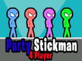 Leikur Party Stickman 4 spilari  á netinu