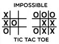Leikur Ómögulegt tic tac toe  á netinu