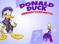 Leikur Donald Duck minniskort samsvörun  á netinu