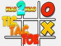 Leikur Höfuð 2 höfuð tic tac toe á netinu