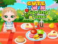 Leikur Sætur Twin Spring Time  á netinu