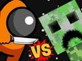 Leikur Meðal vs Creeper  á netinu