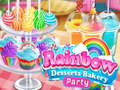 Leikur Rainbow Deserts Bakery Party  á netinu
