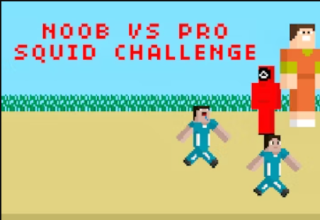 Leikur Noob vs Pro Squid Challenge á netinu