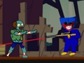 Leikur Hugy Wuggy vs Zombies á netinu