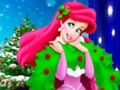 Leikur Ariel The Little Mermaid Christmas Dress Up  á netinu