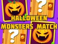 Leikur Halloween Monsters Match á netinu