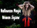 Leikur Halloween Magic Women Jigsaw á netinu