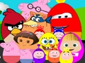 Leikur Frægar teiknimyndapersónur Egg  á netinu