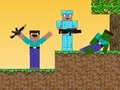 Leikur Noob vs Pro: Zombie Apocalypse á netinu