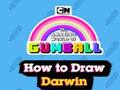 Leikur The Amazing World of Gumball Hvernig á að teikna Darwin  á netinu