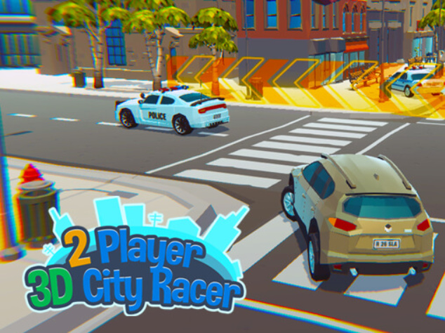 Leikur 2 leikmaður 3d City Racer á netinu