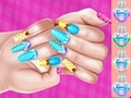 Leikur Elsa Princess Þema Nail Art Diy  á netinu