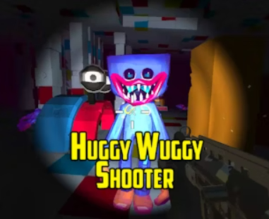 Leikur Poppy Huggy Wuggy skotleikur  á netinu