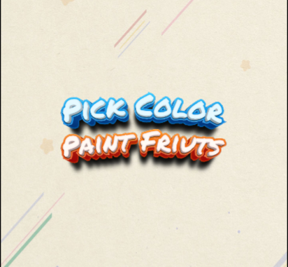 Leikur Veldu Litur Paint Ávextir  á netinu
