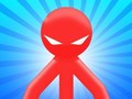 Leikur Red Stickman vs Monster School á netinu