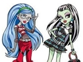 Leikur Litabók fyrir Monster High  á netinu