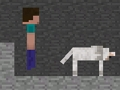 Leikur Steve og Wolf  á netinu