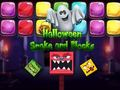 Leikur Halloween snákur og blokkir á netinu