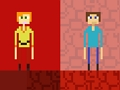 Leikur Stickman Steve gegn Alex Nether  á netinu