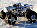 Leikur Winter Monster Truck þrautir  á netinu