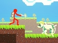 Leikur Red Stickman vs Monster School 2 á netinu