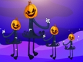 Leikur Halloween grasker skógur flýja  á netinu