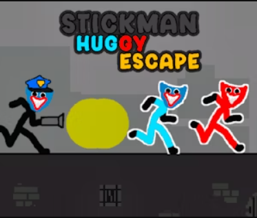 Leikur Stickman Huggy Escape á netinu