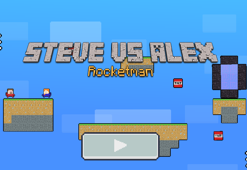 Leikur Steve gegn Alex Rocketman  á netinu