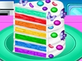 Leikur Gerðu Rainbow Confetti köku  á netinu