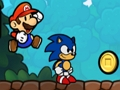 Leikur Super Mario og Sonic  á netinu