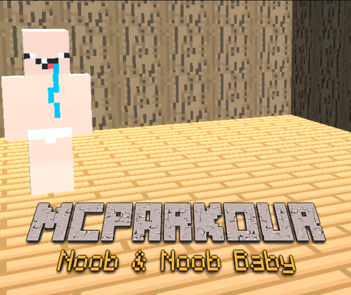 Leikur Mc parkour noob og noob elskan á netinu
