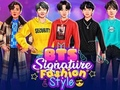 Leikur BTS Undirskrift tískustíl á netinu